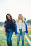 New York Giants Bomber Jacket in Sugar Swizzle and Blue