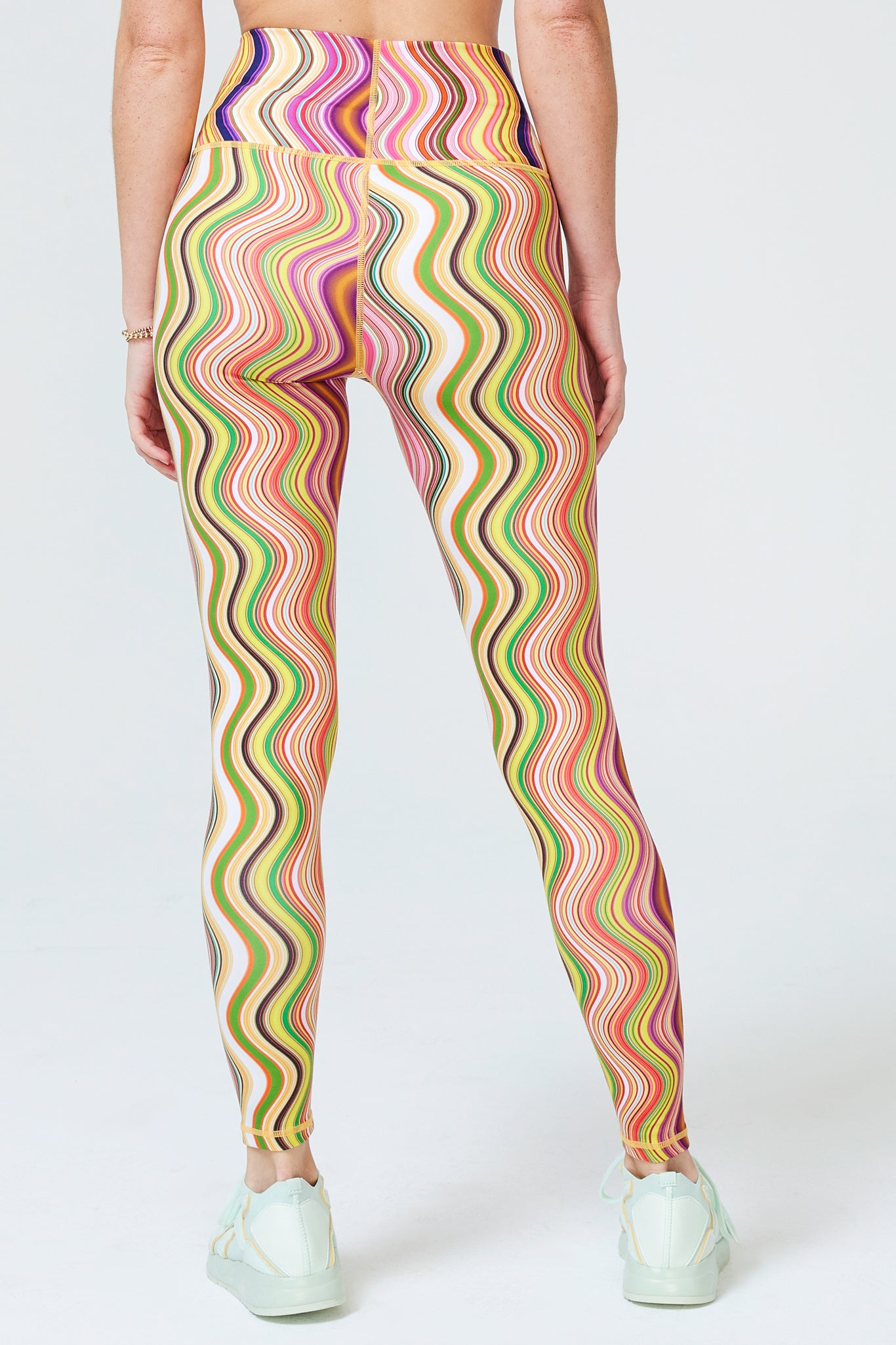 TLC Printed Leggings in Swirl Stripe –