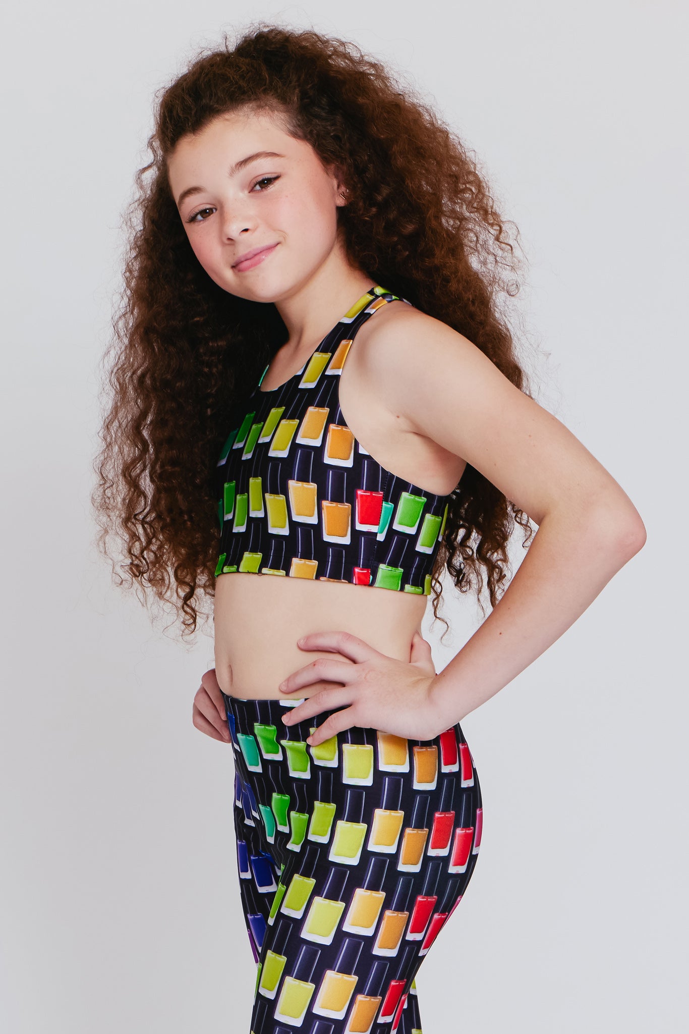 ジャザサイズTEREZブラトップレギンスレインボー虹セット ジャザサイズTEREZブラトップレギンスレインボー虹セット