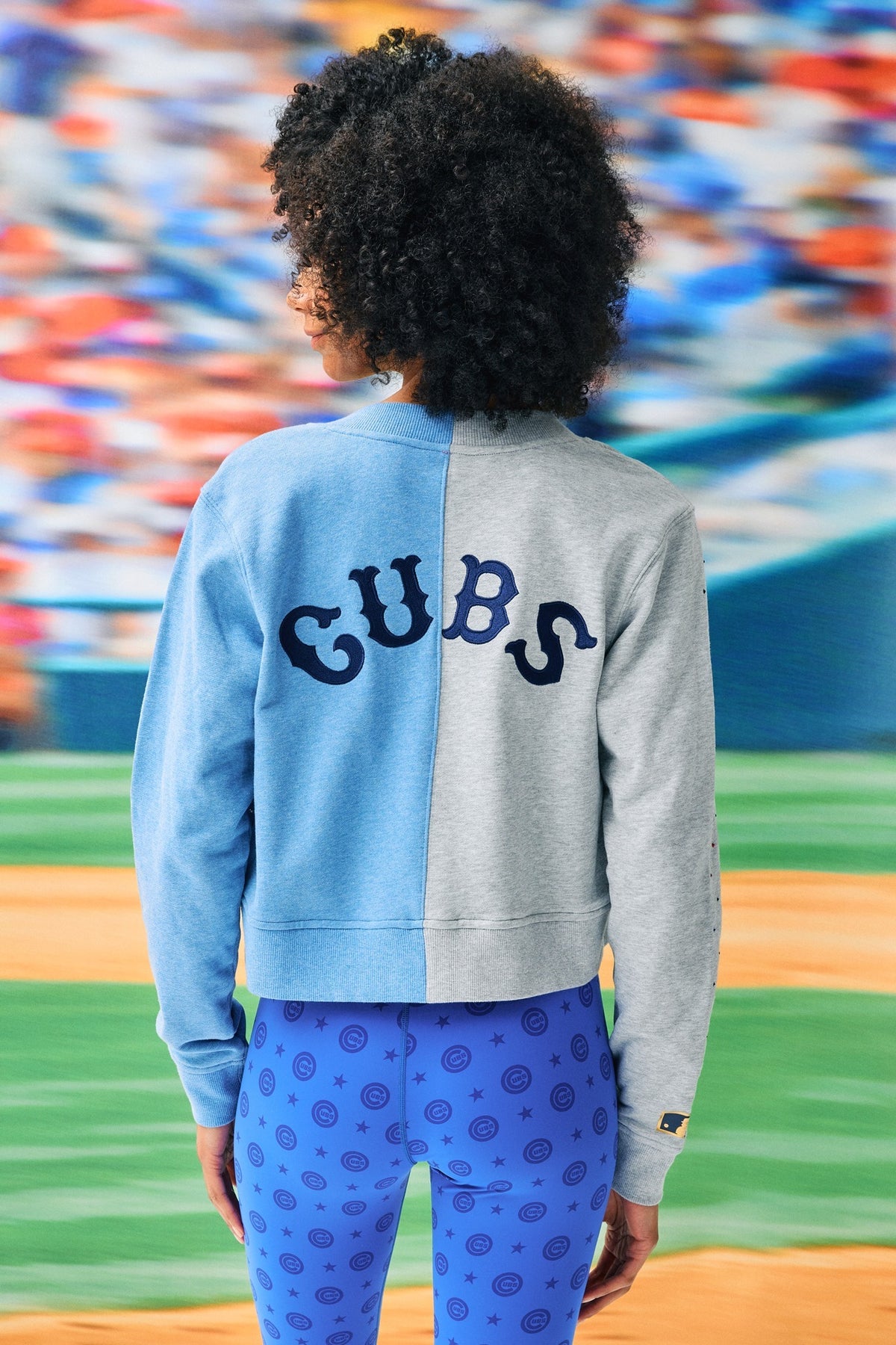 Colorblock Gem Cubs Colorblock Gems Crop Chili Cardigan – Terez.com