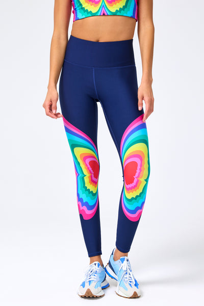 Surprise gifts high quality Terez Kaleidofly Pop DuoKnit Leggings from