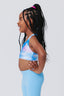 Girls Hi-Shine Sports Bra in Cotton Candy Clouds