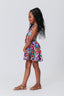 Girls Hi-Shine Skater Dress in Granny Squares
