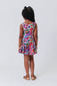 Girls Hi-Shine Skater Dress in Granny Squares