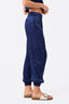 Silk Cargo Jogger in Navy