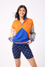 New York Mets Colorblock Quarter Zip Sweatshirt in Team Colors