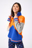 New York Mets Colorblock Quarter Zip Sweatshirt in Team Colors
