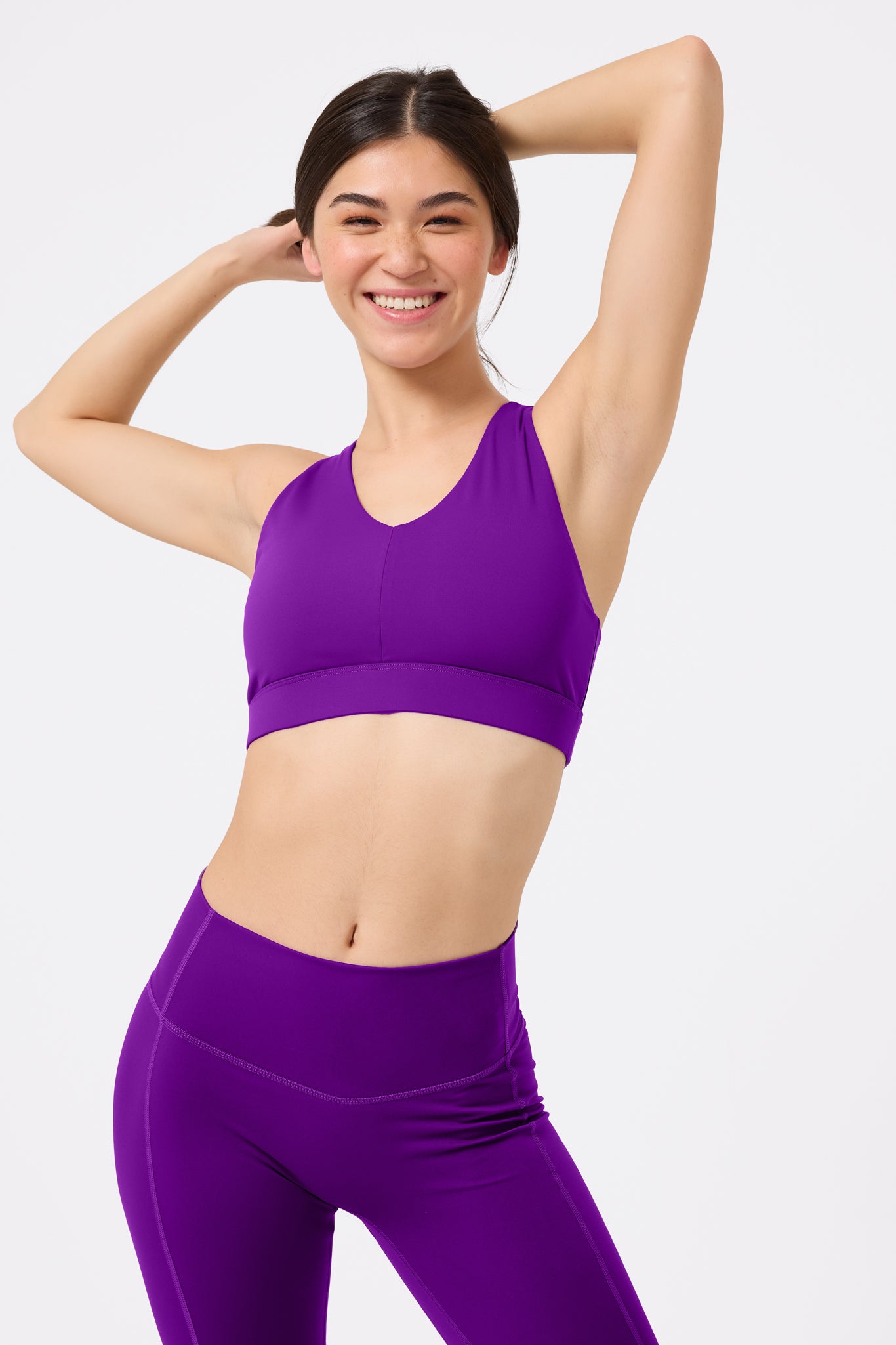Terez Action Sports Bras in Acai