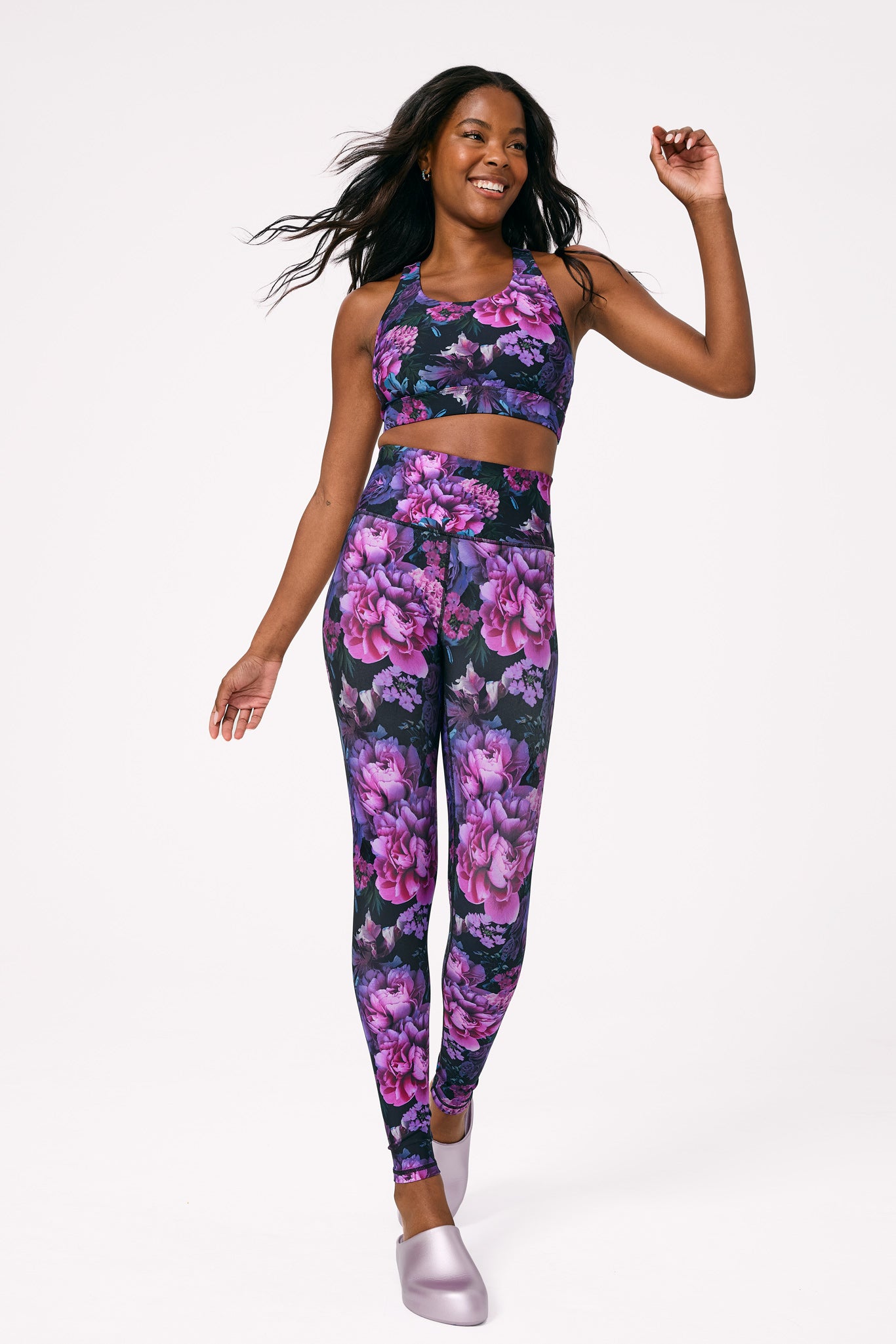 DuoKnit Leggings in Floral Noir – Terez.com