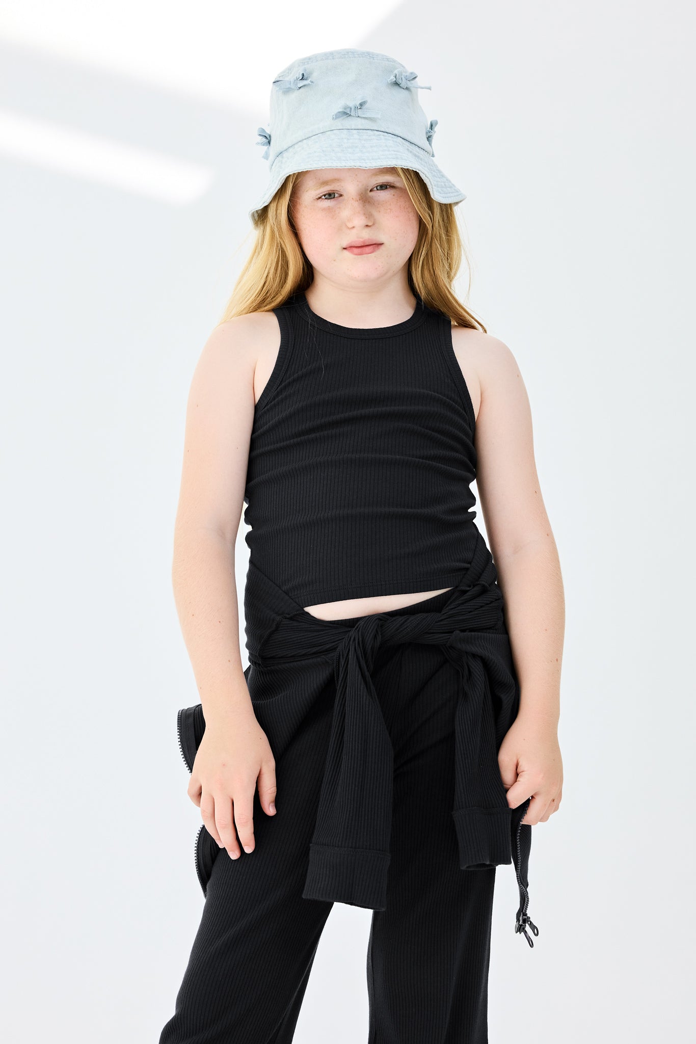 Girls Rib Tank in Black – Terez.com