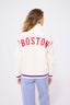 Boston Red Sox Quarter Zip with Baseball Stitch