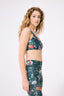 Hi-Shine Scoop Neck Bra in Butterfly Floral