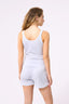 Rib Skinny Strap Tank in Ice Blue