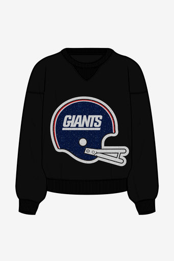 NY Giants Gems Logo Crew with 1976 Helmet