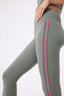 TLC Piping Stripe Legging in Moss