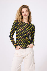 Mesh Long Sleeve with Olives