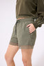 Lace Trim Short in Moss
