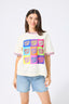 Nationals Vintage Tee in Neon Logos