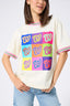 Nationals Vintage Tee in Neon Logos