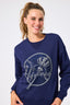 Yankees Gems Crew in Navy Tonal