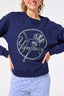 Yankees Gems Crew in Navy Tonal