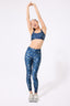 Hi-Shine Leggings in Navy Painted Leopard
