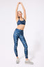 Hi-Shine Scoop Neck Bra in Navy Painted Leopard