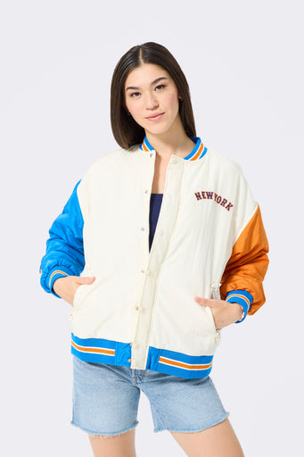 Mets Bomber Jacket in Team Colors