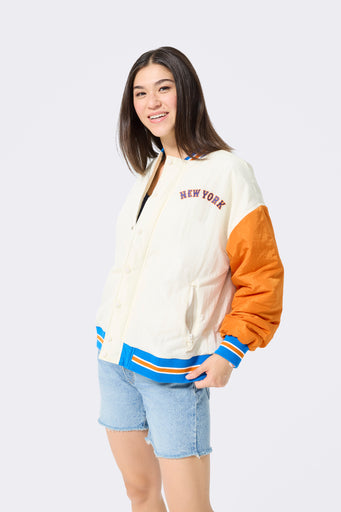 Mets Bomber Jacket in Team Colors