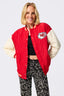 Kansas City Chiefs Bomber Jacket in Red and Sugar Swizzle