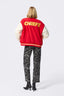 Kansas City Chiefs Bomber Jacket in Red and Sugar Swizzle