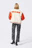 Chicago Bears Bomber Jacket in Sugar Swizzle and Orange