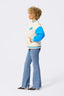 Lions Bomber Jacket in Sugar Swizzle and Blue