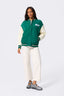 Jets Bomber Jacket in Green and Sugar Swizzle