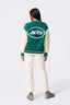 Jets Bomber Jacket in Green and Sugar Swizzle