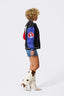 New York Giants Bomber Jacket in Historic Colorblock