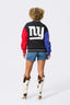 New York Giants Bomber Jacket in Historic Colorblock