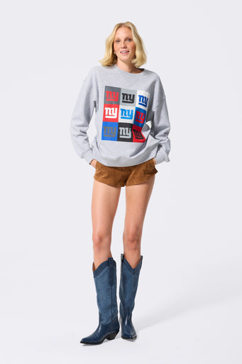 NY Giants Technicolor Crew in Collegiate Gray