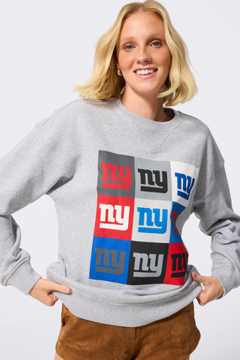 NY Giants Technicolor Crew in Collegiate Gray