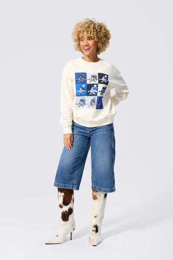 Dallas Cowboys Technicolor Crew with Retro Logo