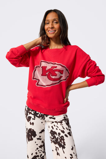Kansas City Chiefs Gems Crew in Red