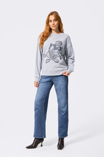 Dallas Cowboys Gems Crew in Collegiate Gray
