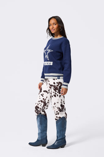 Dallas Cowboys Logo Sweater in Navy