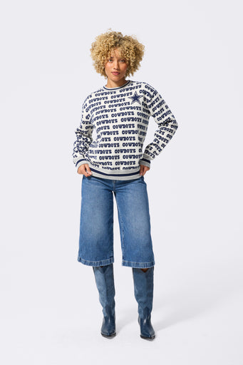 Dallas Cowboys Logo Sweater in Sugar Swizzle