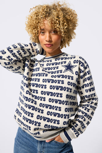 Dallas Cowboys Logo Sweater in Sugar Swizzle