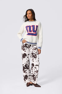 New York Giants Logo Sweater in Sugar Swizzle