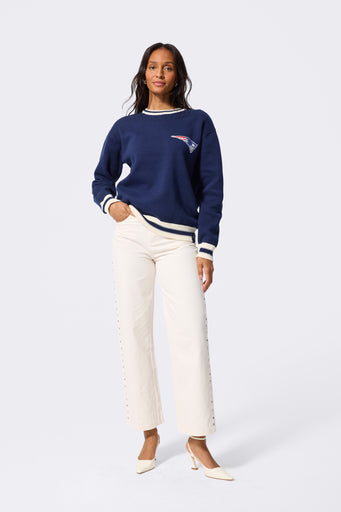 New England Patriots Logo Sweater in Navy