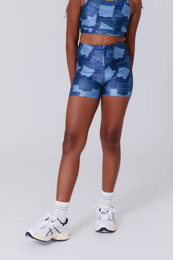 Girls Booty Shorts in Denim Pockets