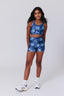 Girls Hi-Shine Sports Bra in Denim Pockets