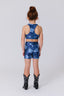 Girls Hi-Shine Sports Bra in Denim Pockets